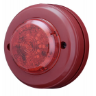 Cooper Fulleon 8310112FULL-0011 Squashni Micro Base Sounder with Solista LED Beacon - Red Lens - Red Housing